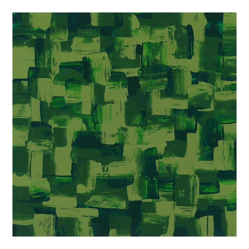 Spectre IV vert - peinture sur toile