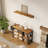 Hall Tree 39.4'' Wide with Bench，Shoe Storage and 4 Coat Racks-1967445806