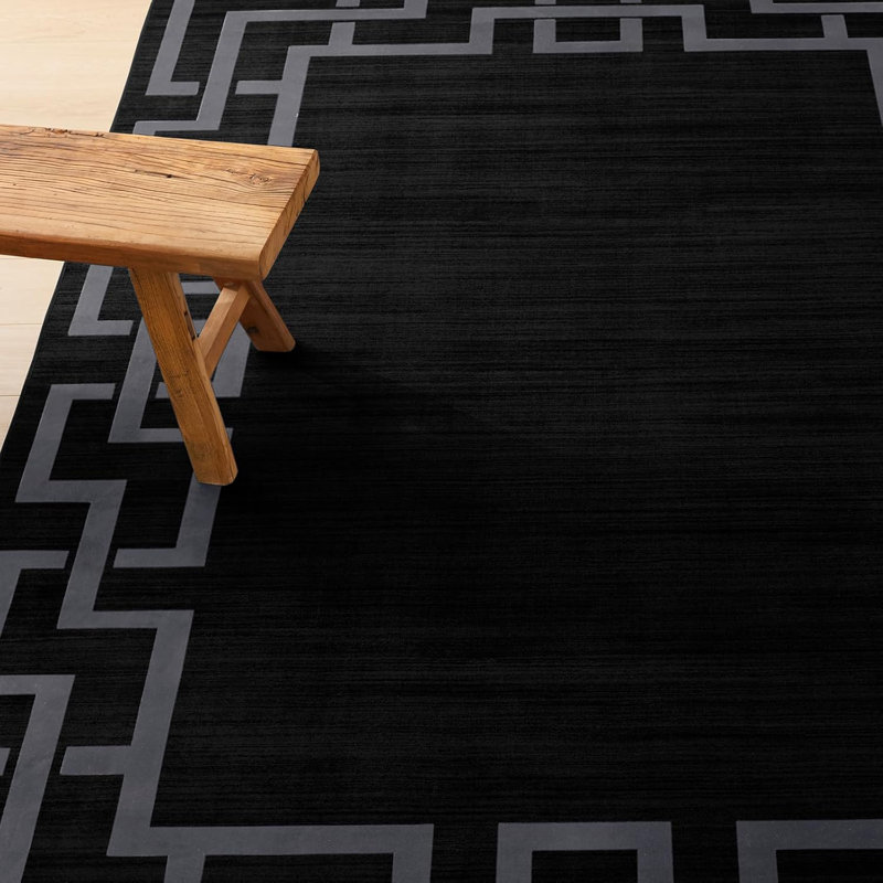 Oriental Machine Tufted Shag Area Rug, Runner 60 x 220 cm