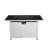 43" Metal Rectangular Fire Pit – Outdoor Patio Heating Table