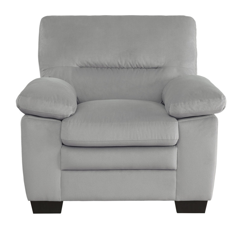Chaise Deletha, Tissu gris pâle