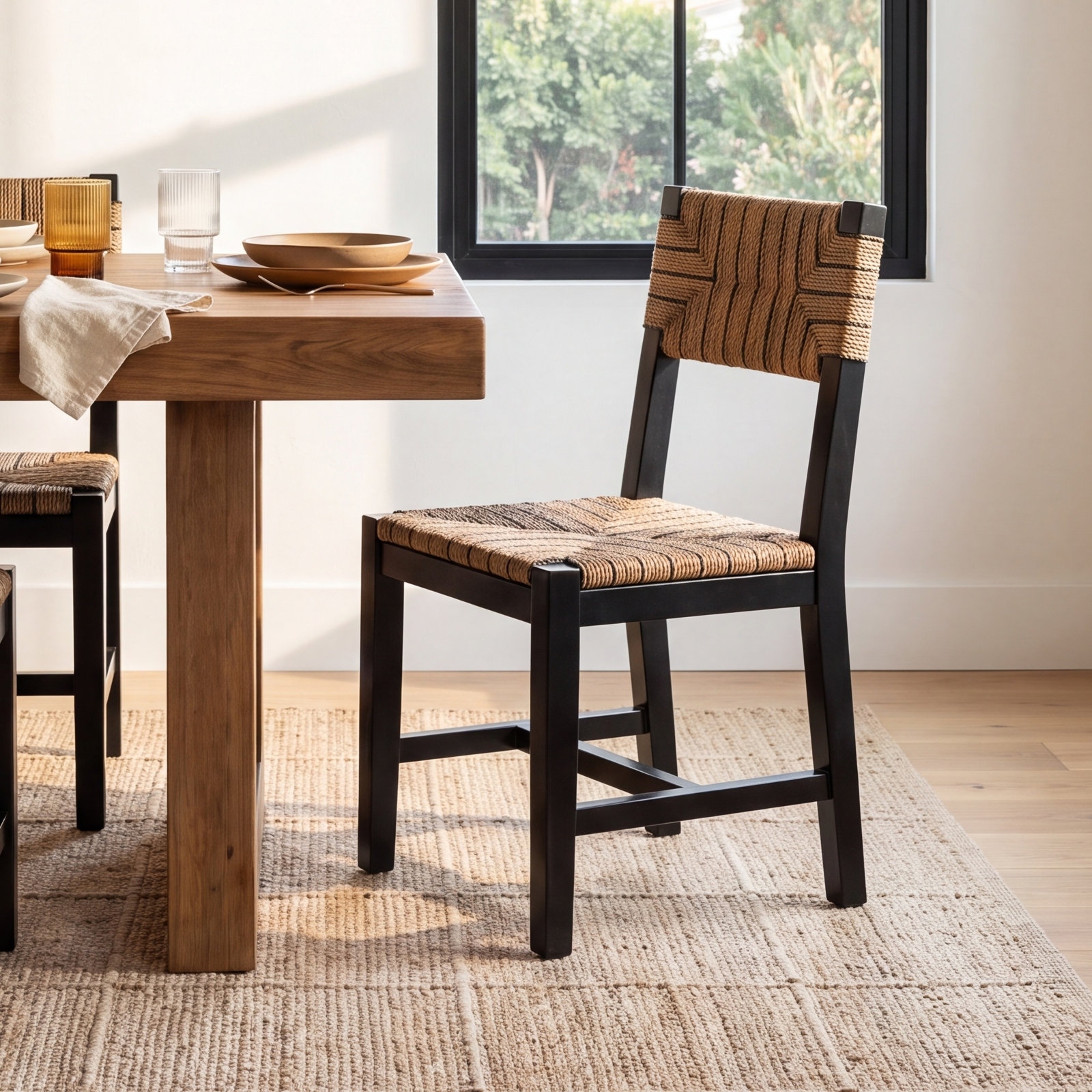 Willowbrook Mahogany Dining Chair, Black Stain