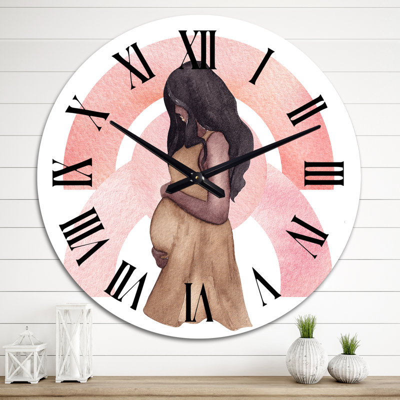 Jeune horloge murale Glam, Surdimensionné