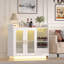  Armoire à vin flottante moderne avec éclairage DEL et porte-ustensiles-1935221611