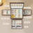 Black Walnut Wooden Jewelry Box, 3-Layer Flip-Top Rotating Organizer for Earrings, Necklaces, Rings, and Bracelets Storage.