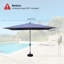 Parasol de patio rectangulaire à manivelle, bleu marine (base non incluse)-451879626