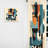 Gainell - Blue And Orange Minimalistic Symphony I - Minimalism Curtain - Velvet Room Darkening - 1 panel-809799897