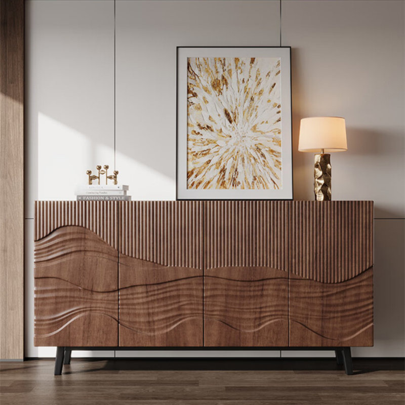 Buffet Retro Wavy, H 35,43 po x l 59,06 po x P 15,75 po