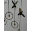 Hummingbird Bell Chime in Burnt Gold
