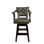 Trophy Swivel Upholstered Stool with Solid Wood Frame