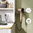  Makeup Vanity Desk With Round Mirror And Lights, 5x Magnifying Makeup Mirror, Dressing Table W/power Outlets, Doorshelves & Adjustable Storage,white-1865196886