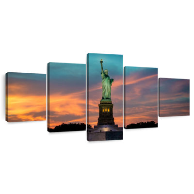 Statue Of Liberty At Twilight