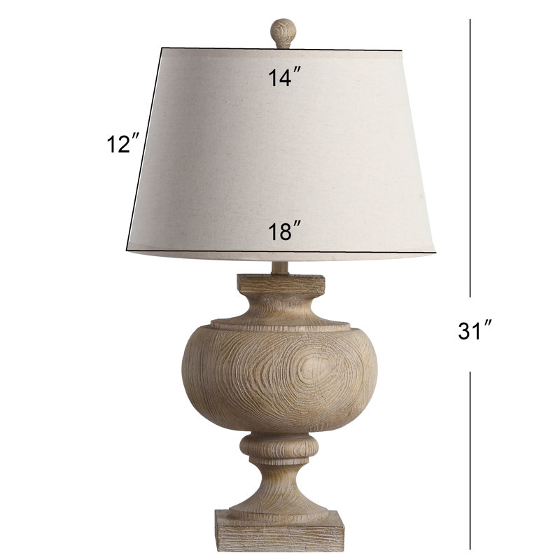 Lampe de table brune 31 po Manlius