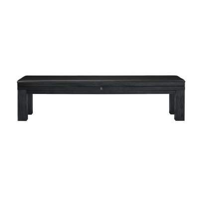 Genuine Leather Flip Top Storage Bench