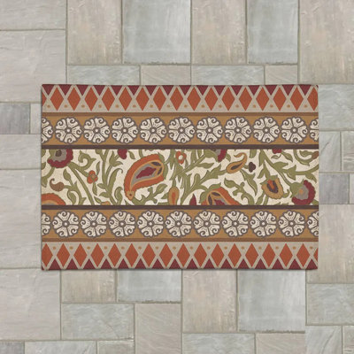 Turkish Garden Chenille Floral Indoor / Outdoor Rug