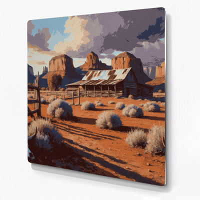 Art mural en métal noir Southwestern Cowboy Western Ranch 93
