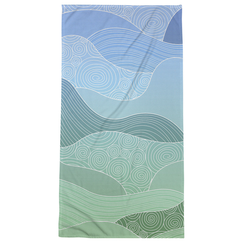 Katelyn Elizabeth Beach Towel, Blue/Green