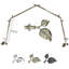 Tringle à rideaux simple ajustable 48 po Nailsworth-119114632-33061171
