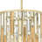 Gemma Key Three-Light Convertible Tall Drum Pendant w/ Crystal Rectangular Prisms-634255135