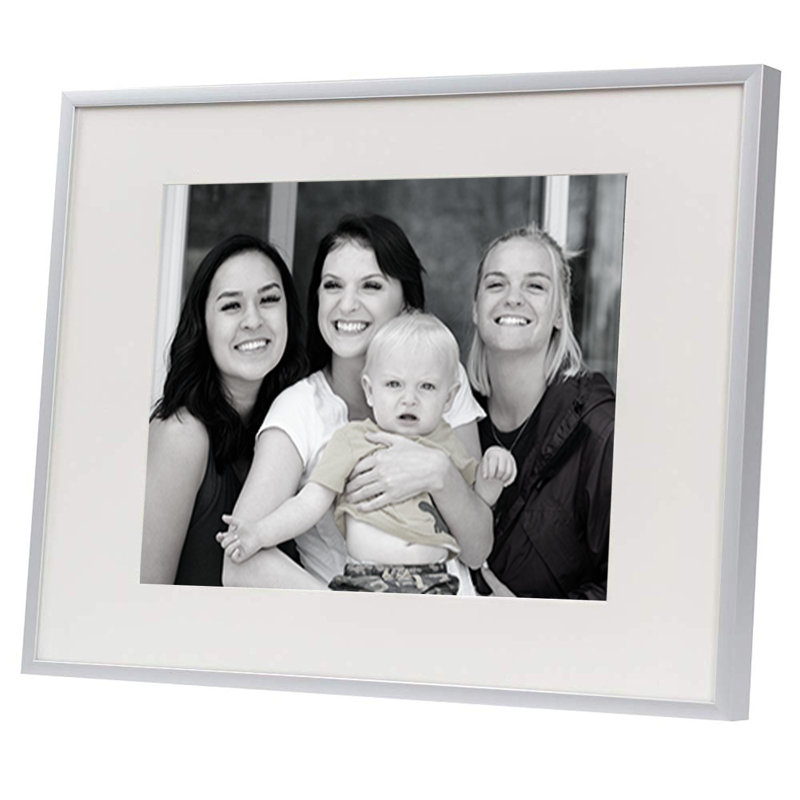 Cadre photo Ariaan, Argent, 8 po x 10 po, 6 cadres