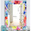 Miroir mural traditionnel fleur 41-40102252