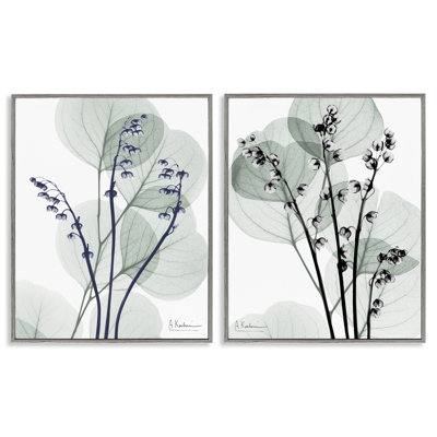 Ensemble de 2 giclées encadrées par Futur Dusk Opaque Herbs, par Albert Koetsier