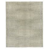 Legato Wool Geometric Area Rug in Gray/Beige