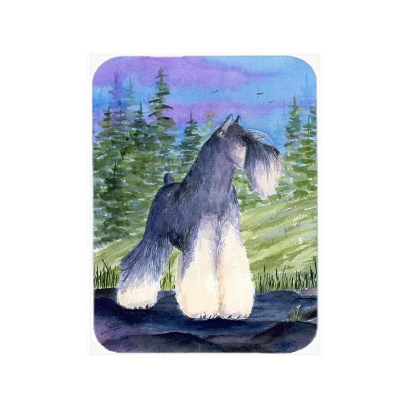 Planche à découper en verre trempé Winston porter schnauzer