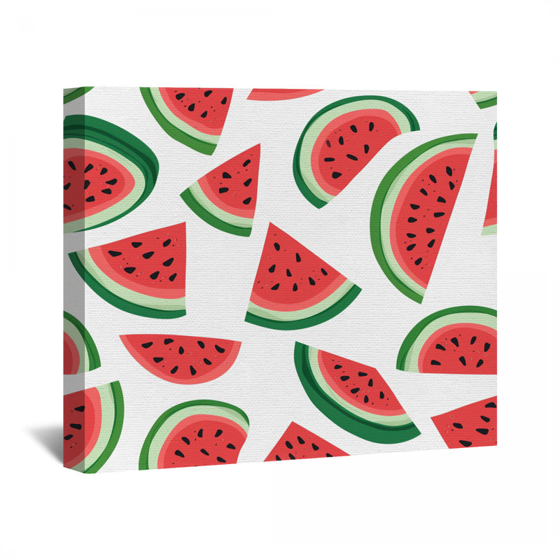 Fruit Canvas Wrap - Watermelon Wall Decor, 11" H x 14" W