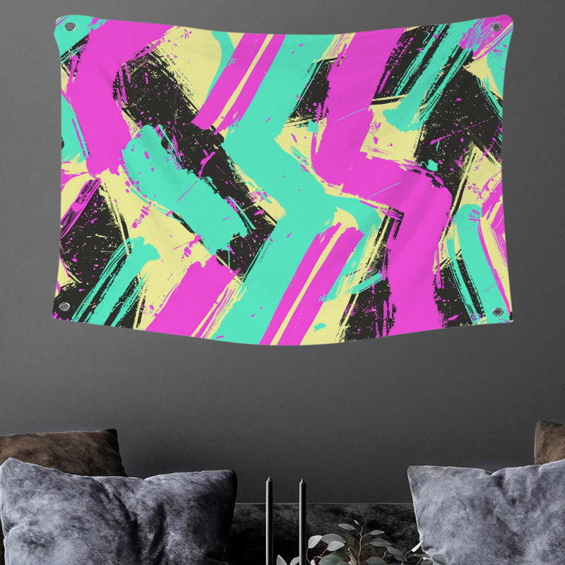 Tapisserie murale Brush Strokes - Décoration murale artistique, H 50 po x l 60 po