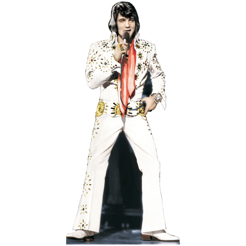 Elvis Presley White Jumpsuit Life-Size Cardboard Stand-Up