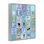 Alphabet animal en giclée bleue encadrée, design par Carla Daly