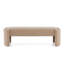 Élégant et simple banc de repose-pieds en forme de chameau clair