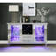 Armoire à vin Noralie avec DEL, miroir et faux diamants