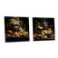 Worldly Symphony Fruit Cuisine - International Cuisine, ensemble de 2 verres muraux en acrylique-1470296454