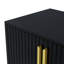 Console 66,9 po avec poignées et pieds en métal, meuble télé moderne, armoire de rangement à 2 portes avec tiroirs-932131390