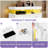 39.3"W  6 - Drawer Dresser Accent Chest with Power Outlet, LED Lights and Open Shelf