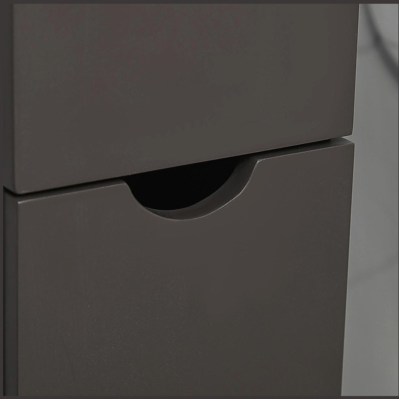 Armoire de rangement pour salle de bain de 54 po de hauteur, tour à linge autoportante avec tablette à 2 niveaux et tiroirs, rangement de plancher étroit