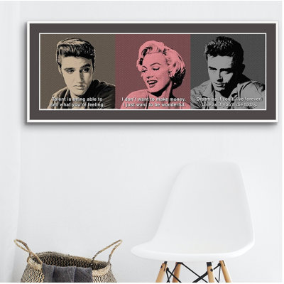 " American Icon Triptych " Graphic Art Print