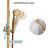 Triple Function Exposed Shower System with 8" Rain Showerhead, Handheld Sprayer & Tub Spout – Adjustable Height