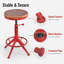 Tabouret pivotant en bois massif Jomarion
