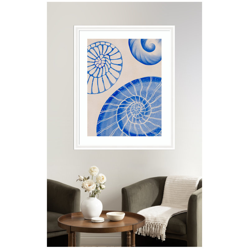 «Ocean charms l» par Nikita Jariwala, reproduction d'art encadrée