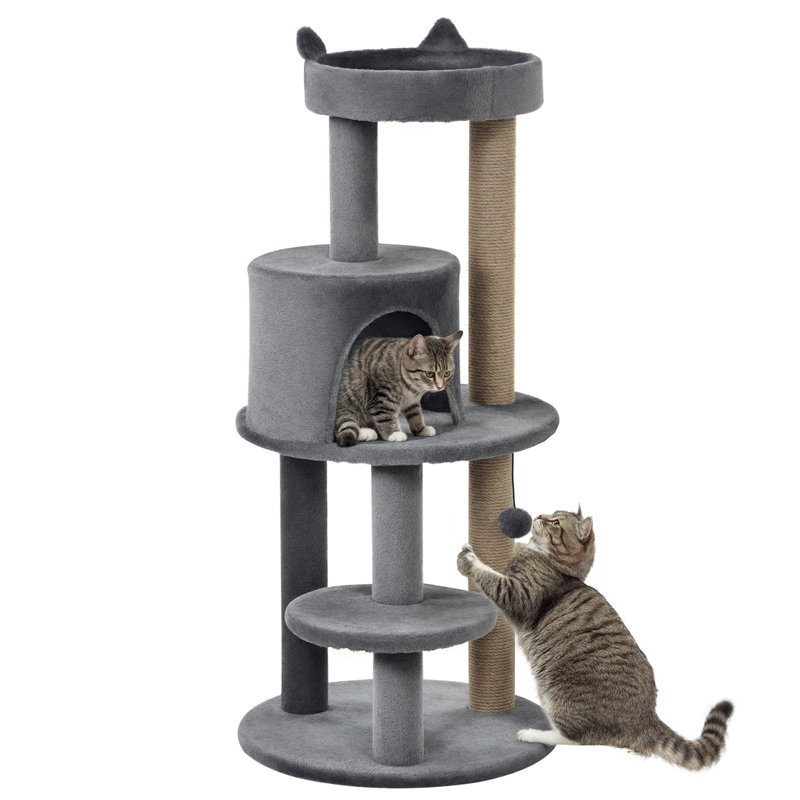 104cm H Cat Tree, Grey