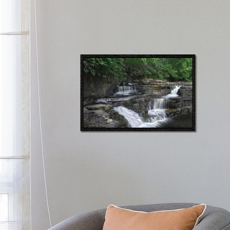 Dismal Falls, Jefferson National Forest, Virginia 1 Piece Wall Art on Canvas, 66.04 cm H x 45.72 cm W, Black Framed