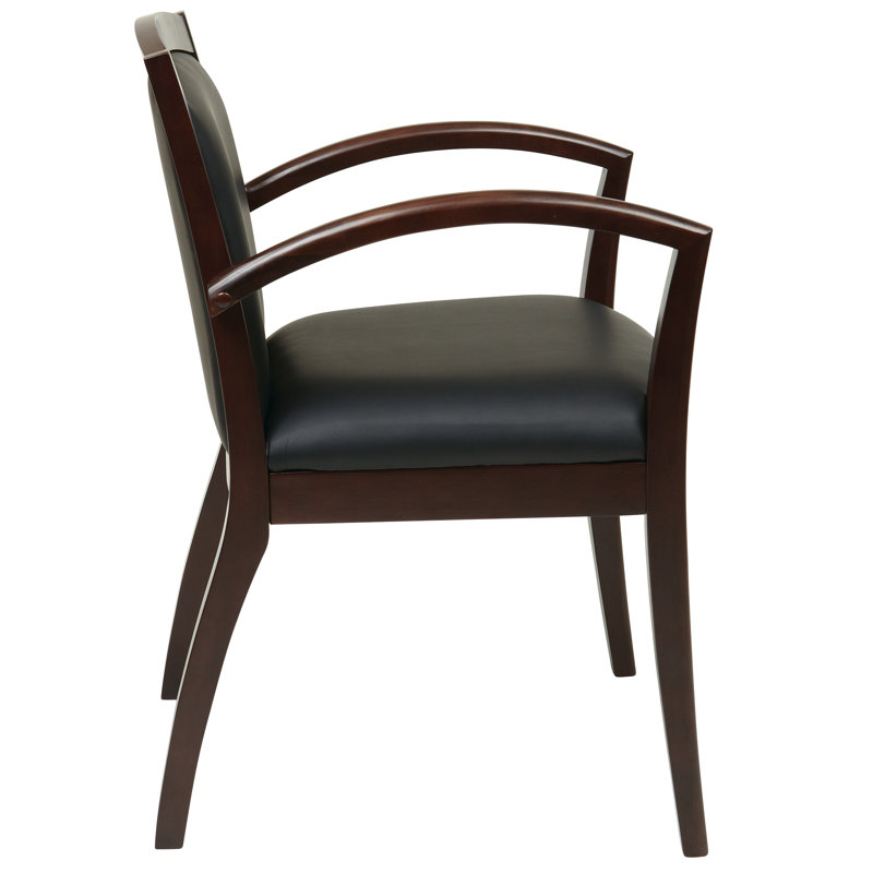 Chaise de salle d'attente en cuir Deedee, Espresso