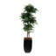 71"H  Artifical Yucca Tree with Pebbles in Black Tin Planter-39832106