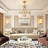  22.64'' Crystal Caged Chandelier Ceiling Fan With Light Kit And Remote Control