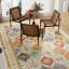 Tapis lavable doux avec tapis d'inspiration rétro patiné à poils longs pour le salon, la salle à manger et la chambre à coucher-3604152