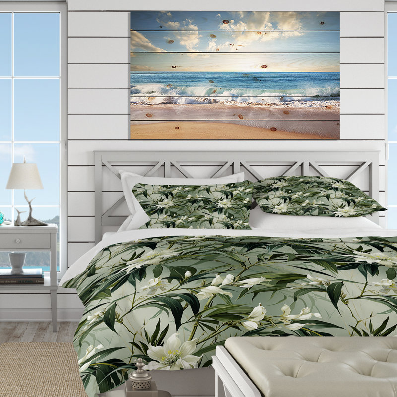 Ensemble de housse de couette Bamboo Elegance, Housse de couette pour grand lit et 2 taies décor