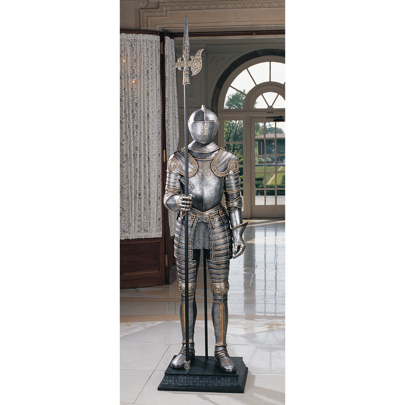 16th-Century Italian Armor Statue with Halberd